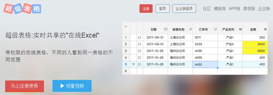 这样办公so easy!-多人协作、实时共享的"在线Excel"