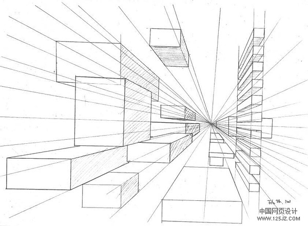 1秒学会两点透视绘图技巧