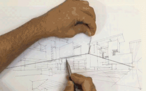 1秒学会两点透视绘图技巧