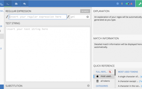 网页制作常用正则表达式大全、正则表达式在线测试工具