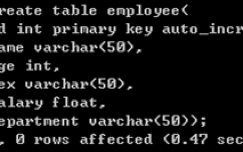 上机四  数据库访问技术