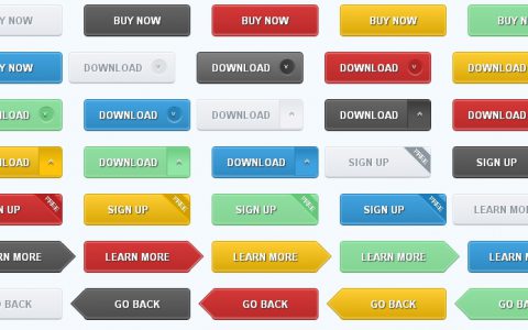 36个漂亮的CSS3动态按钮，纯CSS制作无图片