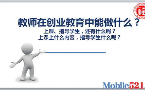 教师在创业教育中能做什么？苏世彬讲座内容及PPT分享