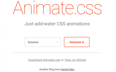 4个最常用的css3动画库-300多款不同类型的CSS3动画源码