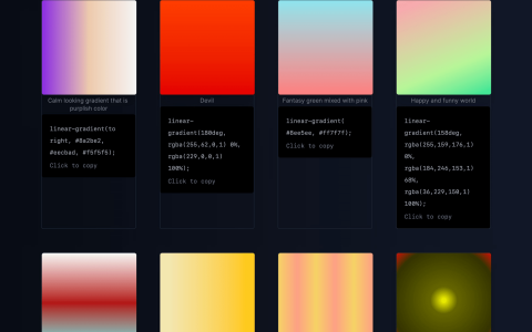 太赞了！推荐2个多彩渐变配色网站