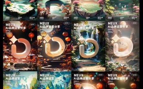 【AI设计新纪元】品牌符号海报大变身，从基础到高级用AI创造视觉奇迹！